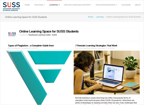 Online Learning Space